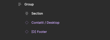 An example of Group in Figma The figma levels organized